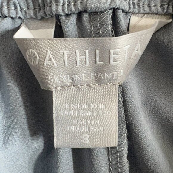 Athleta Light Blue Tie-Waist Pants - Picture 12 of 15